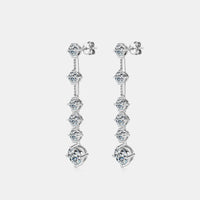 4 Carat Moissanite 925 Sterling Silver Earrings Trandify deal