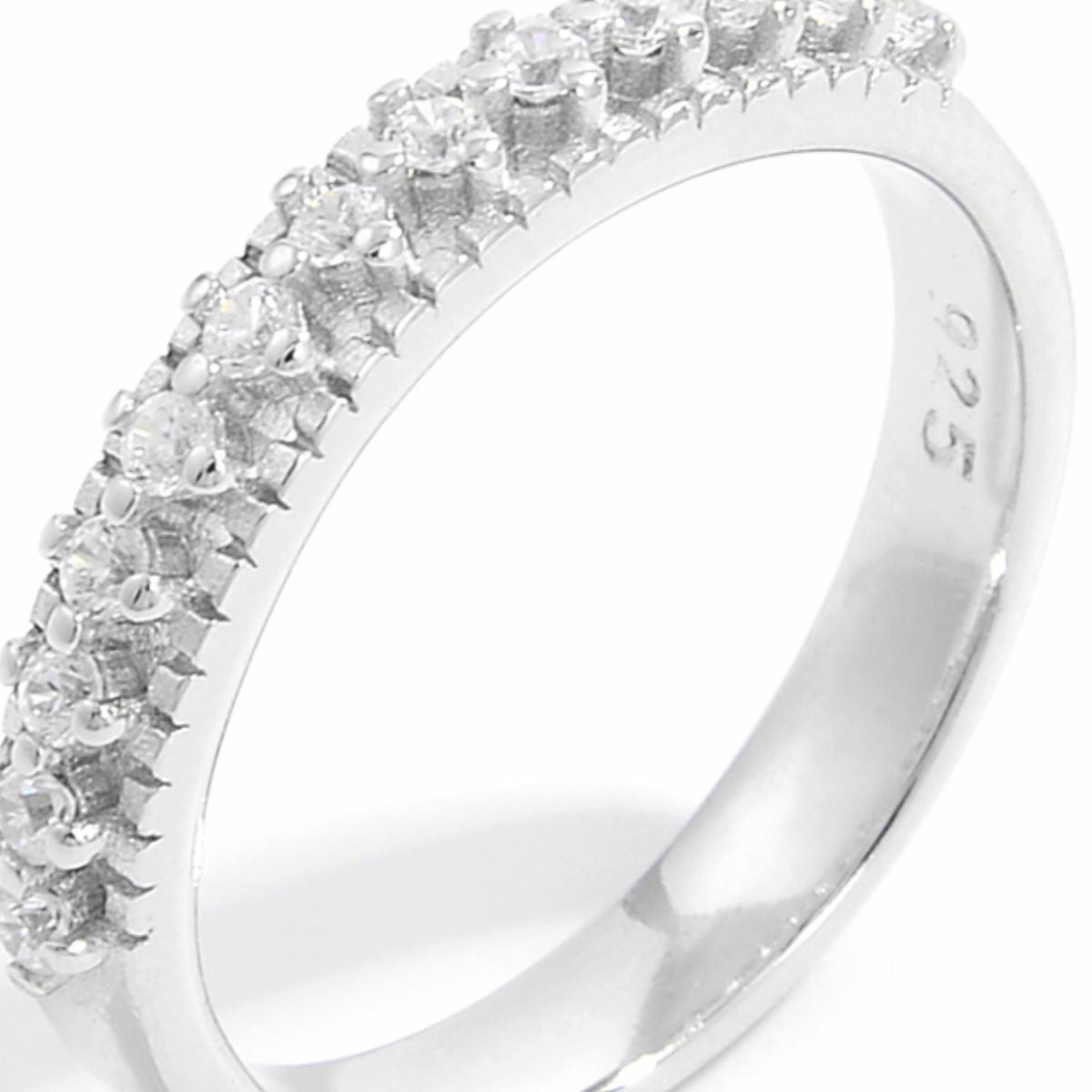925 Sterling Silver Inlaid Zircon Ring Trandify Deal