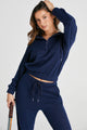 Drawstring Half Zip Hoodie and Joggers Active Set Trandify Deal