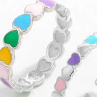 925 Sterling Silver Drip Oil Heart Ring Trandify Deal