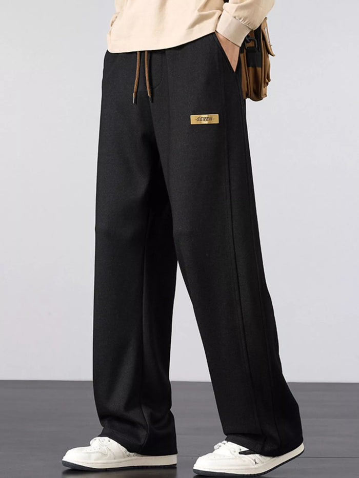 Men's Plus Size Casual Loose Fit Drawstring Pants