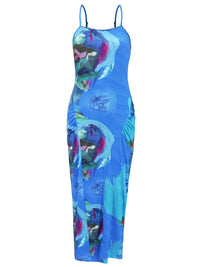 Printed Spaghetti Strap Cami Dress Trandify deal