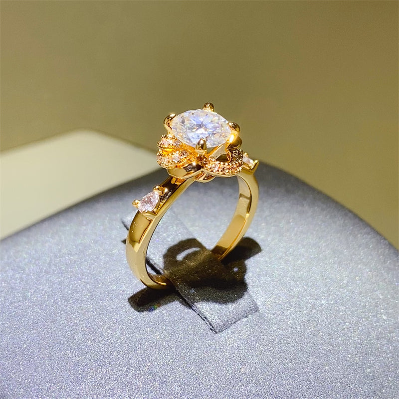1 Carat Moissanite Zircon 925 Sterling Silver Ring Trandify Deal