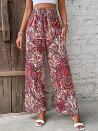 Printed Wide Leg Pants Trandify deal