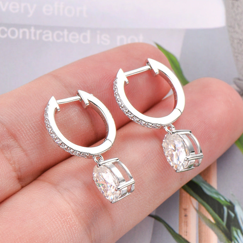 3 Carat Moissanite 925 Sterling Silver Earrings Trandify Deal