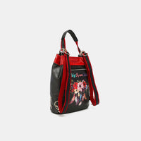 Nicole Lee USA Flower Pattern Adjustable Strap Backpack Bag Trandify Deal