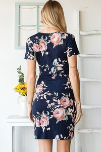 Heimish Plus Size Floral Mini Dress for Curvy Women – Trendy Ruched Design – USA Fashion