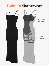 Basic Bae Built-In Shapewear Sleeveless Maxi Dress Trandify Deal
