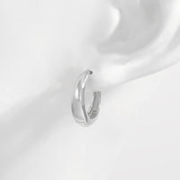 925 Sterling Silver Huggie Earrings Trandify Deal