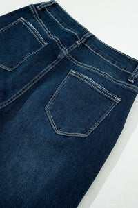 Distressed Wide Leg Jeans with Pockets Trandify deal