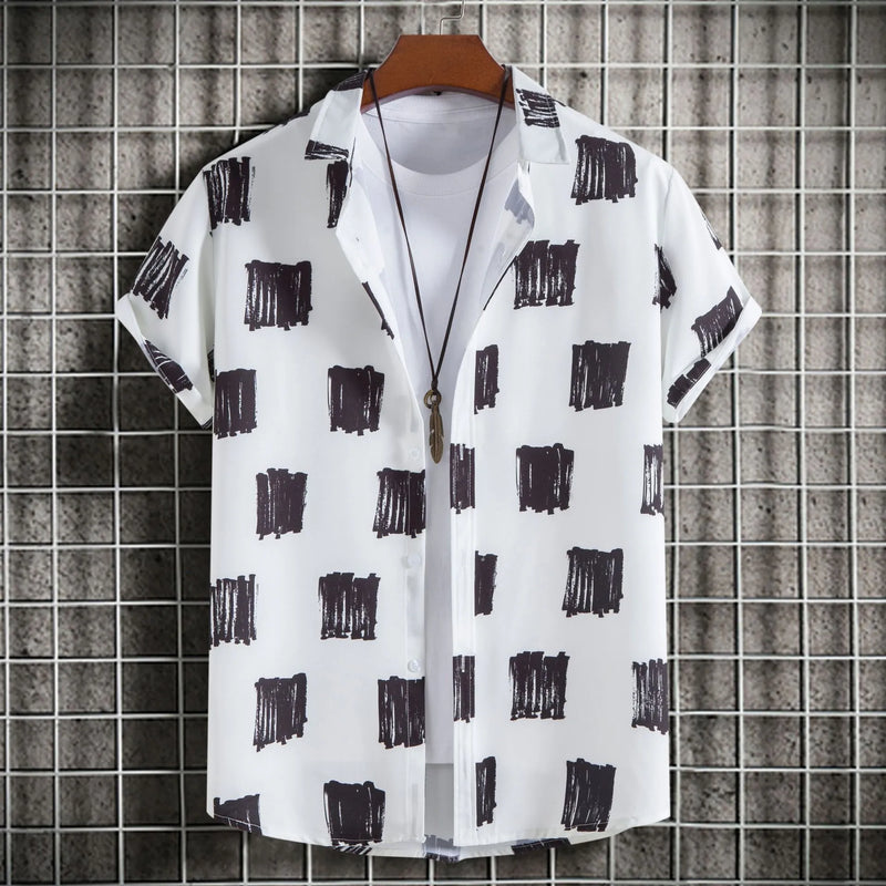 Breathable Summer Shirt for Plus Size Men – Casual Beachwear & Vacation Style