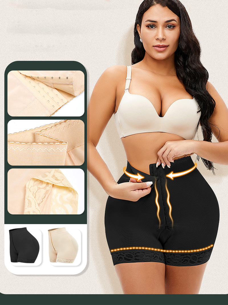 Full Size Lace Hook-and-Eye Shaping Shorts – Slimming & Comfortable