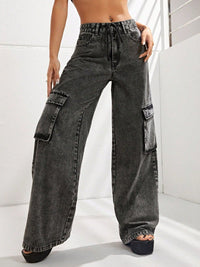 Wide Leg Jeans with Pockets Trandify Deal