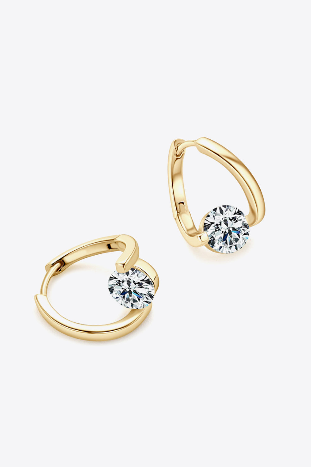 2 Carat Moissanite 925 Sterling Silver Heart Earrings Trandify deal