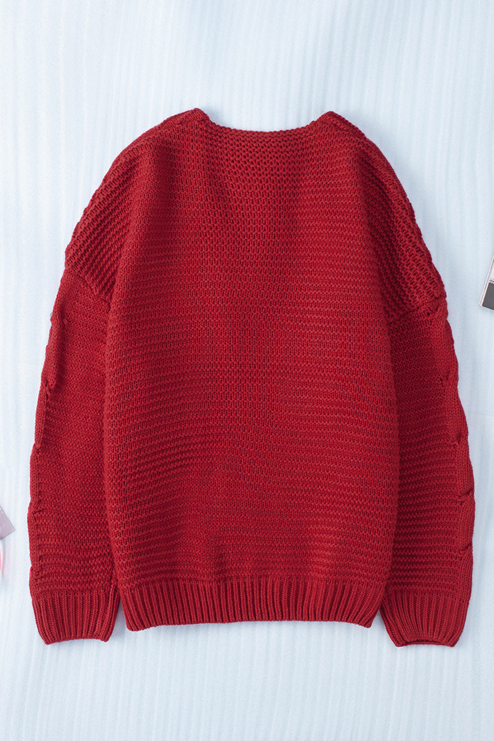 Cable-Knit Open Front Cardigan Trandify Deal