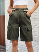High Waist Denim Shorts with Pockets Trandify deal