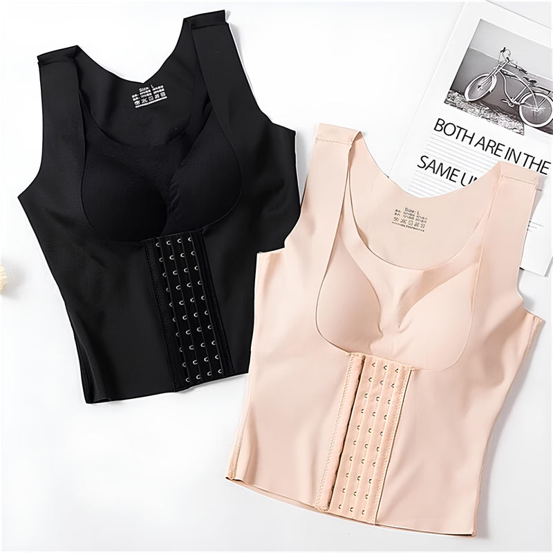 Basic Bae Scoop Neck Shapewear Tank with Removable Paddings – Slimming Seamless Camisole – Trandifydeal