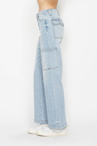 Judy Blue Full Size High Waist Straight Cargo Jeans Trandify Deal