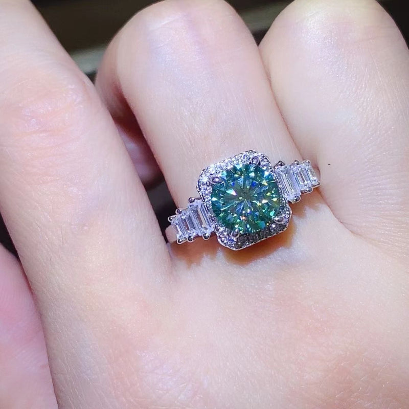 3 Carat Moissanite 925 Sterling Silver Ring Trandify Deal