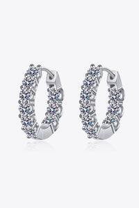 1.8 Carat Moissanite Hoop Earrings Trandify Deal