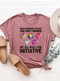 Graphic Round Neck Short Sleeve T-Shirt Trandify deal