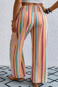 Plus Size Striped Wide Leg Pants Trandify deal