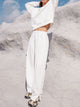 Round Neck Long Sleeve Top and Elastic Waist Pants Set Trandify Deal