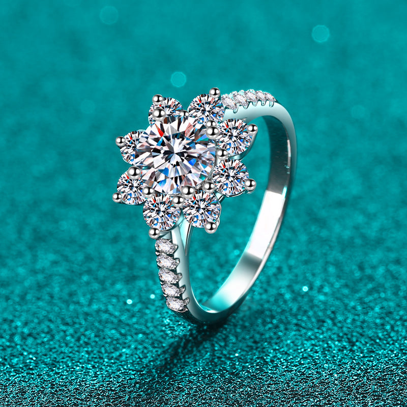 1 Carat Moissanite 925 Sterling Silver Ring Trandify Deal