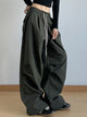 Women’s oversized wide leg drawstring pants in pink – boho chic high-waisted lounge pants