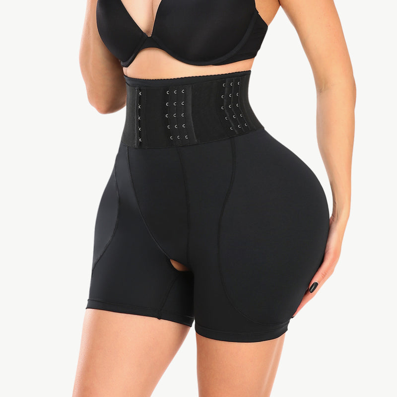 Full Size Removable Pad Shaping Shorts for Women – Tummy Control & Butt Lift