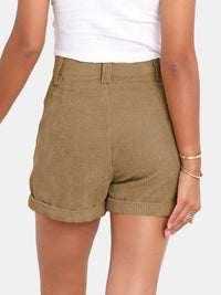 Full Size High Waist Shorts with Pockets Trandify deal
