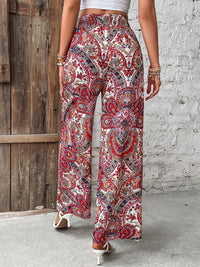 Printed Wide Leg Pants Trandify deal