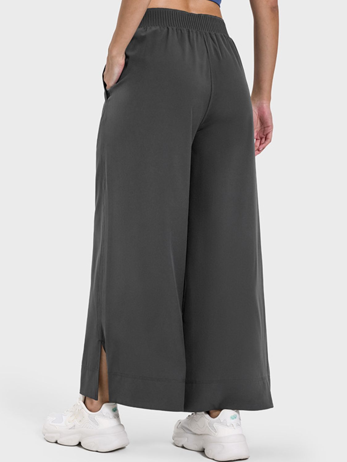 Millennia Slit Wide Leg Active Pants Trandify deal