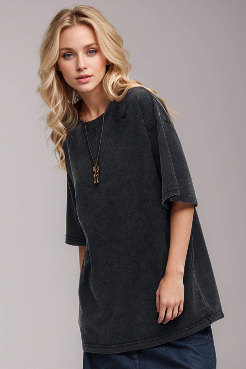 Basic Bae Round Neck Half Sleeve T-Shirt Trandify Deal