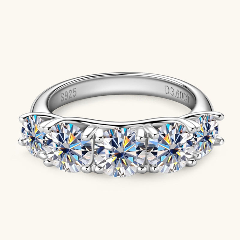 3.6 Carat Moissanite 925 Sterling Silver Ring Trandify Deal