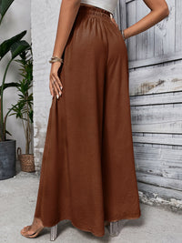 Tied High Waist Wide Leg Pants Trandify deal