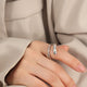 Titanium Steel Layered Wrap Ring Trandify deal