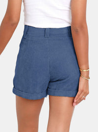 Full Size High Waist Shorts with Pockets Trandify deal