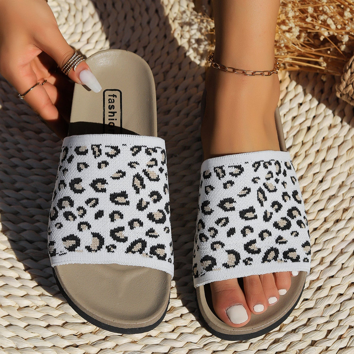 Leopard Open Toe Sandals Trandify Deal
