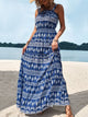 Perfee Printed Square Neck Sleeveless Maxi Dress Trandify deal
