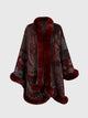 Printed Open Front Poncho Trandify deal