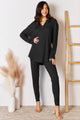 Basic Bae Full Size Notched Long Sleeve Top and Pants Set Trandify Deal