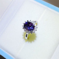 2 Carat 925 Sterling Silver Oval Moissanite Ring Trandify Deal