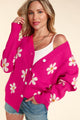 Haptics Full Size Daisy Floral Button Down Long Sleeve Cardigan Trandify deal