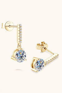 2 Carat Moissanite 925 Sterling Silver Drop Earrings Trandify Deal