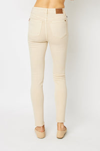 Judy Blue Full Size Garment Dyed Tummy Control Skinny Jeans Trandify deal