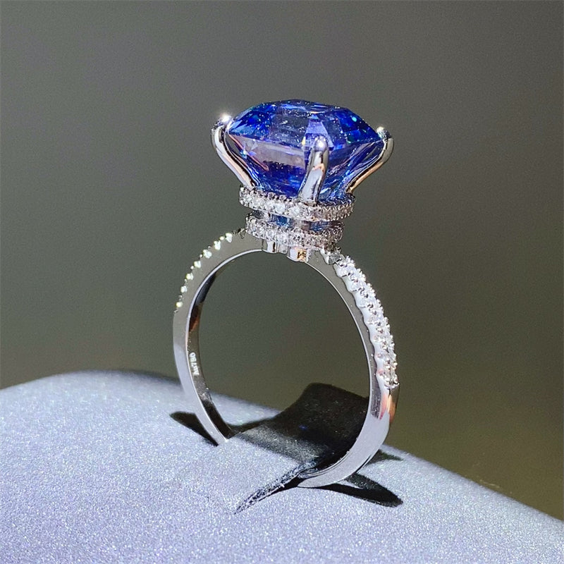 5 Carat Moissanite Zircon 925 Sterling Silver Ring Trandify Deal