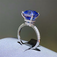 5 Carat Moissanite Zircon 925 Sterling Silver Ring Trandify Deal