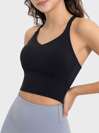 Millennia Crisscross Round Neck Active Tank Trandify deal