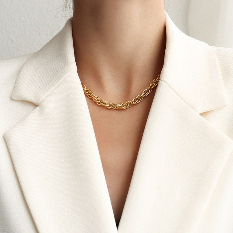 Titanium Steel Chain Necklace Trandify deal